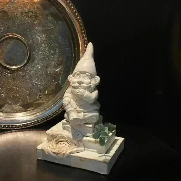 Homemade Gnome Accent Christmas Decor Paper Weight - Picture 1 of 6